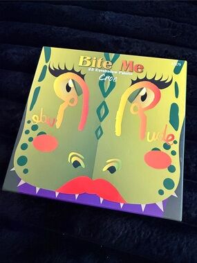 RUDE Bite Me 25 Eyeshadow Palette - Green, Yellow, Coral, Purple, Red